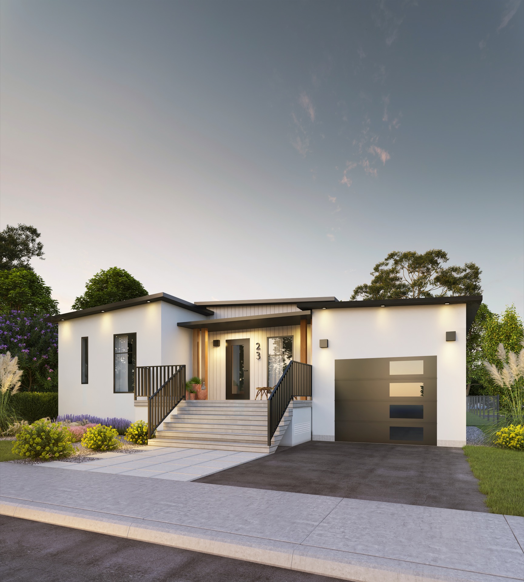 The Coho two-bedroom two-bath modular home